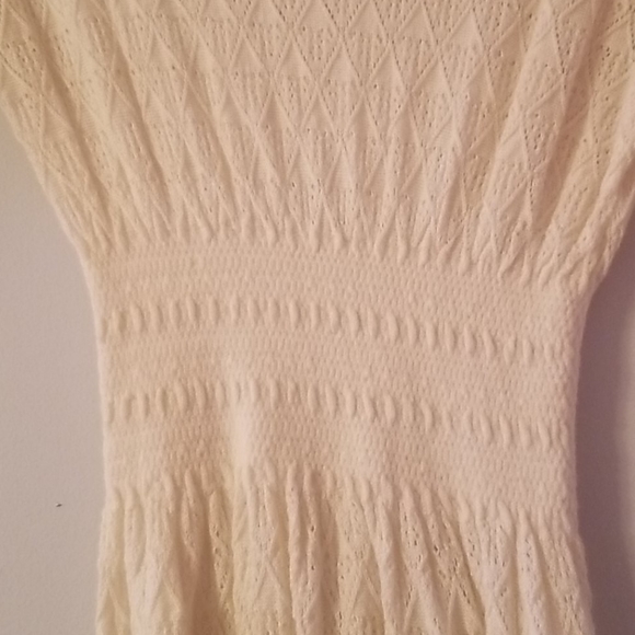 (🏷2/40)Cream knit cowl neck sweater dress - Picture 2 of 4